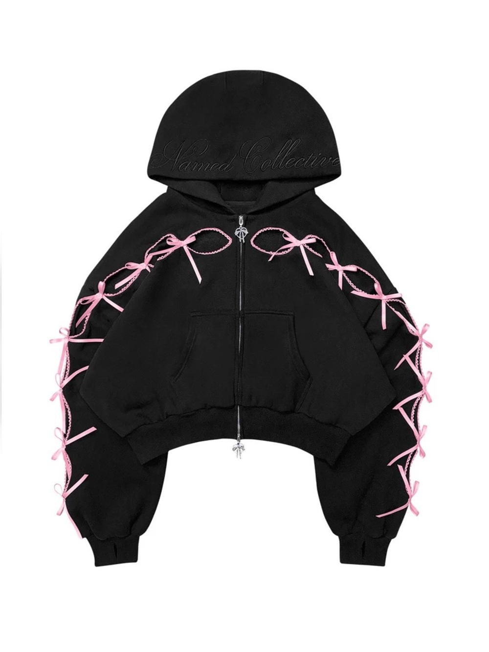 Named Collective Black Bow Hoodie